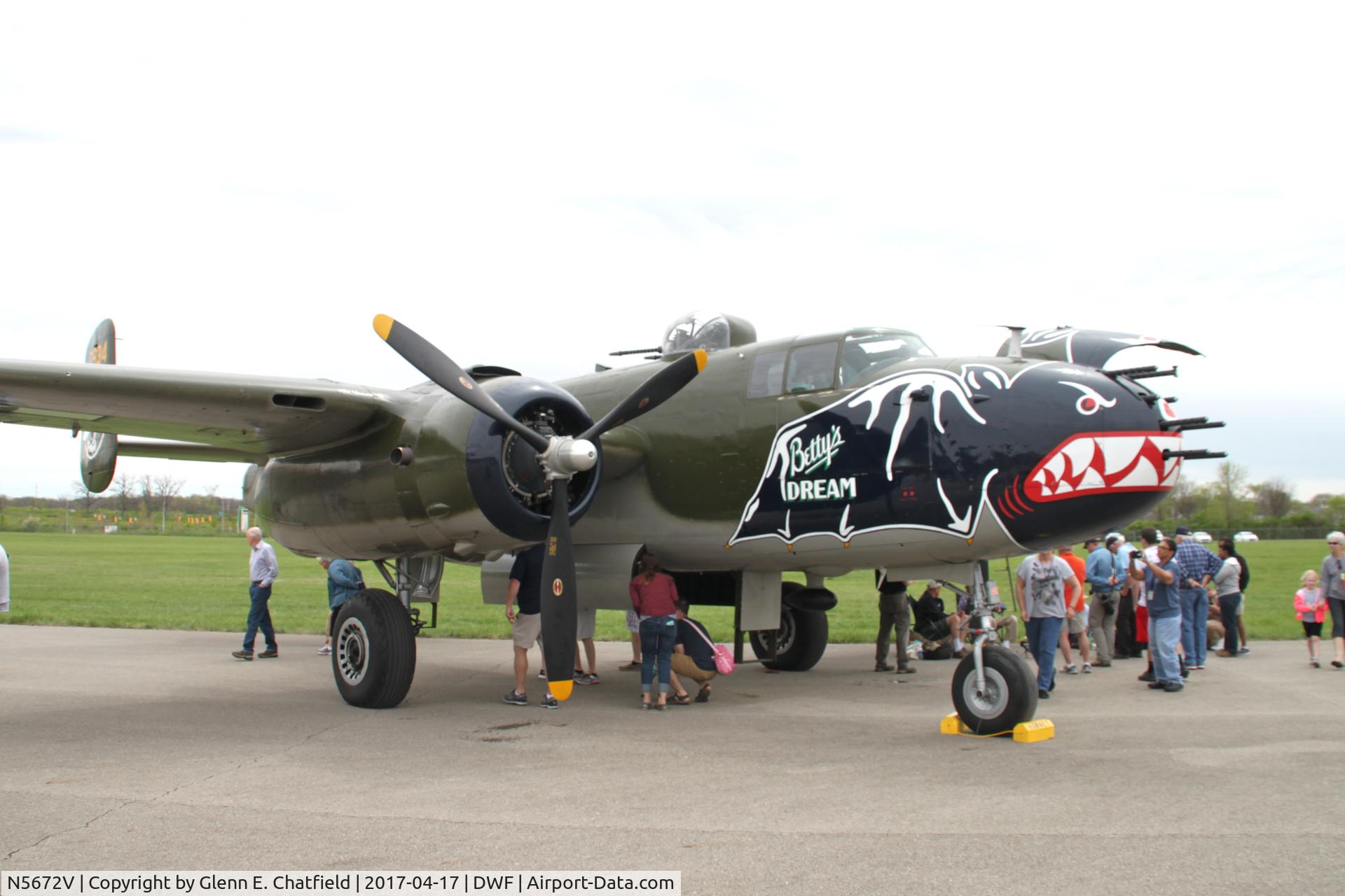N5672V, 1945 North American B-25J Mitchell Mitchell C/N 108-47686, 75th Anniversary of the Doolittle Tokyo raid at Wright Field, WPAFB, OH