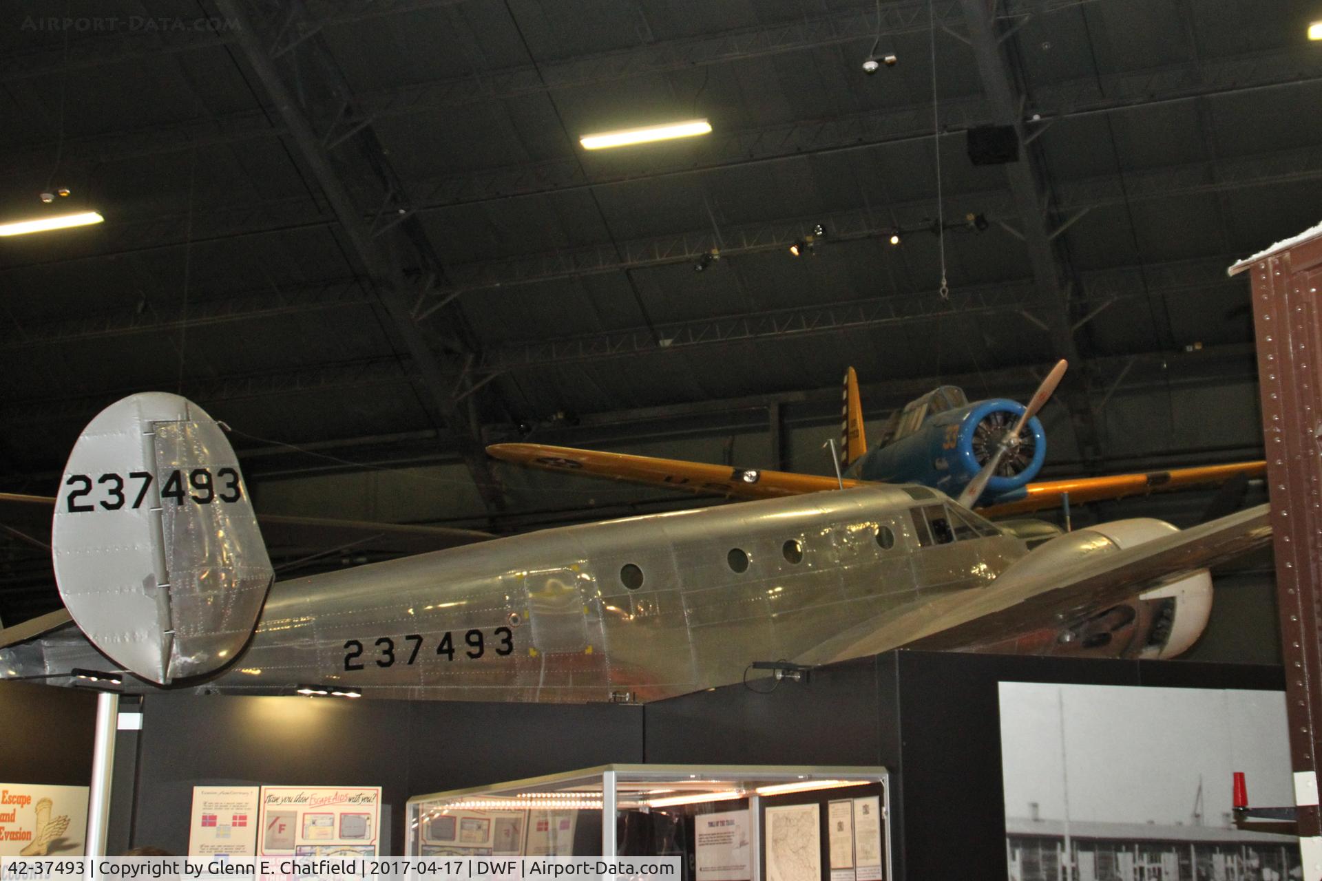 42-37493, 1942 Beech AT-11 Kansan C/N 4086, NMUSAF