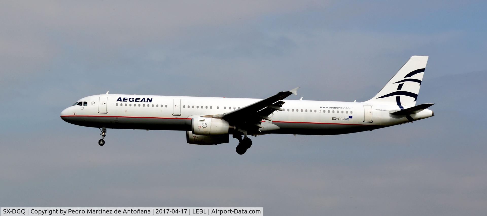 SX-DGQ, 2007 Airbus A321-232 C/N 3322, El Prat  -  Barcelona  -  España