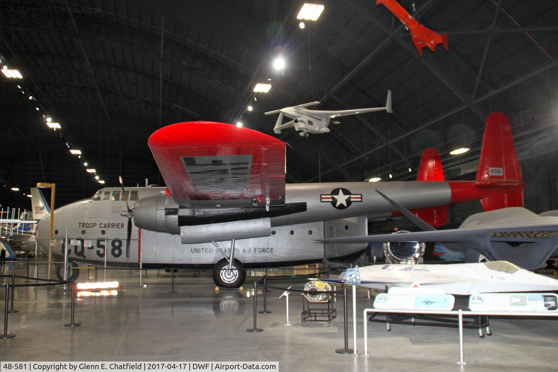 48-581, 1948 Fairchild C-82A Packet C/N 10216, NMUSAF