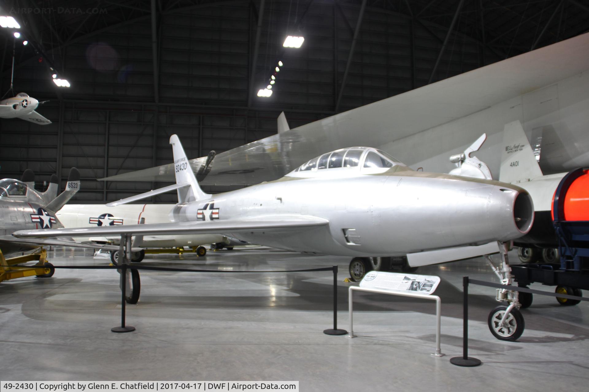 49-2430, 1950 Republic YRF-84F FICON C/N Not found 49-2430, NMUSAF