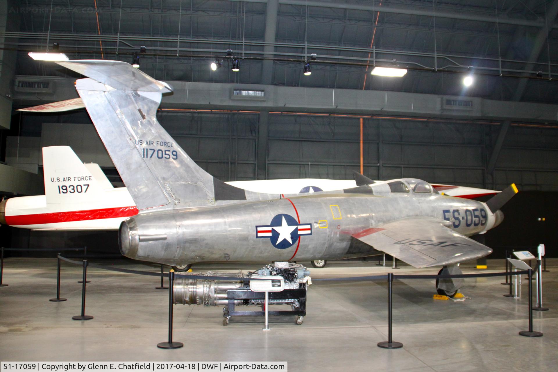 51-17059, 1955 Republic XF-84H Thunderstreak C/N 369, NMUSAF