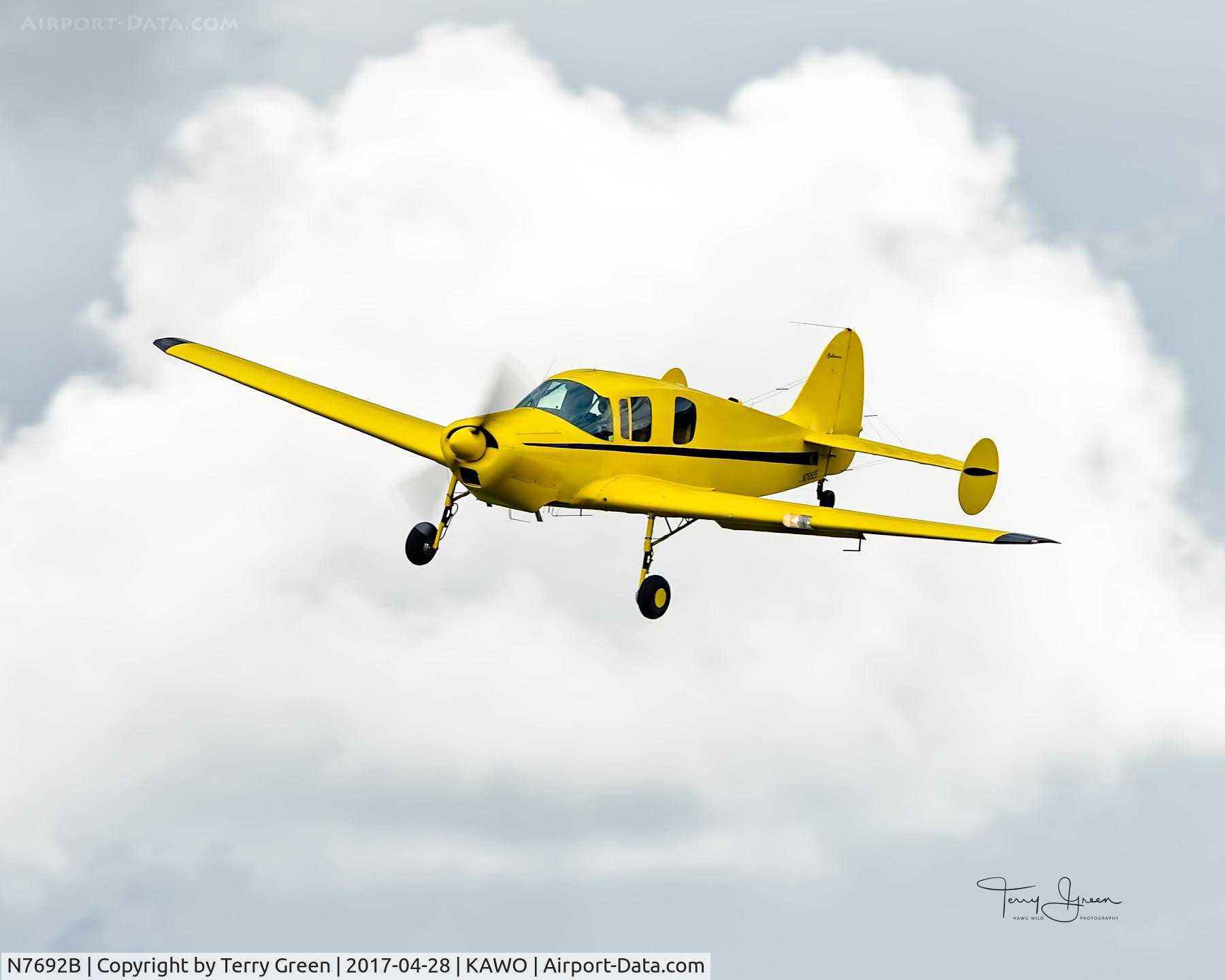 N7692B, 1957 Bellanca 14-19-2 Cruisair Senior C/N 4043, KAWO