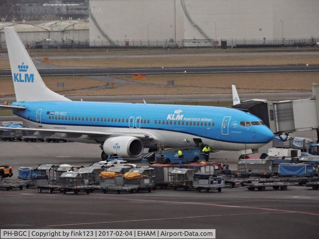 PH-BGC, 2008 Boeing 737-8K2 C/N 30361, KLM parked at the gate