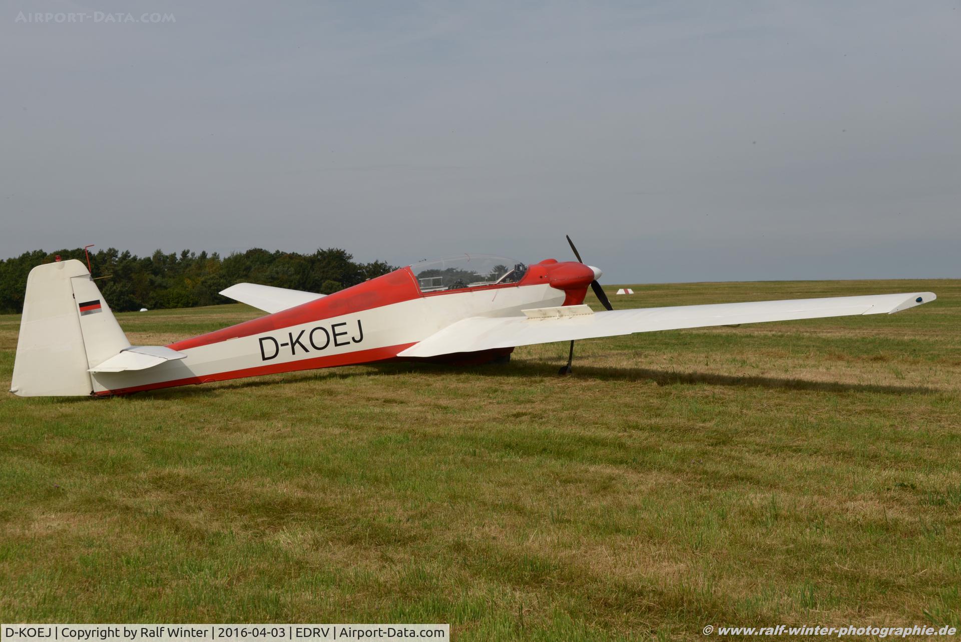 D-KOEJ, Scheibe SF 28A Tandem Falke C/N 5740, Scheibe SF 28A Tandem Falke - Private - D-KOEJ - 03.09.2016 - EDRV