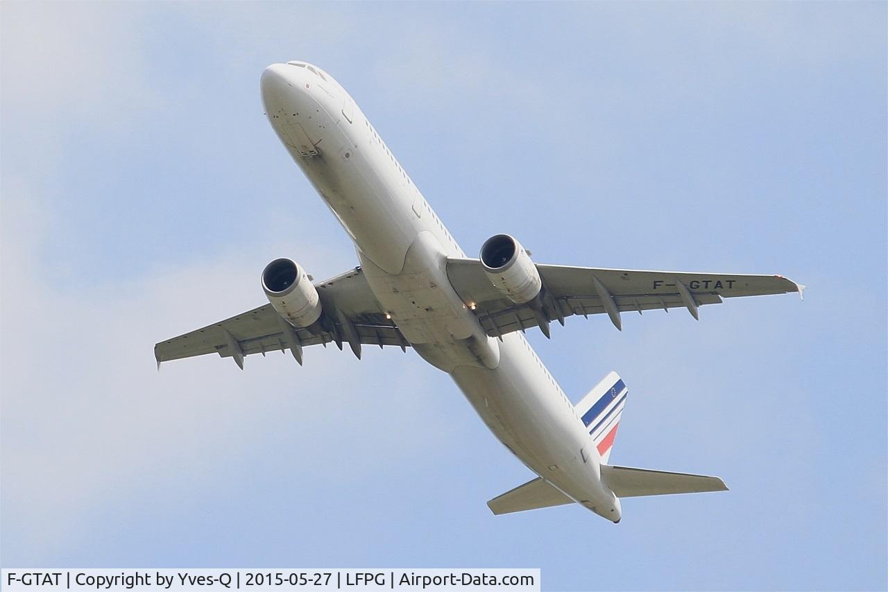 F-GTAT, 2008 Airbus A321-211 C/N 3441, Airbus A321-211, Take off Rwy 27L, Roissy Charles De Gaulle Airport (LFPG-CDG)