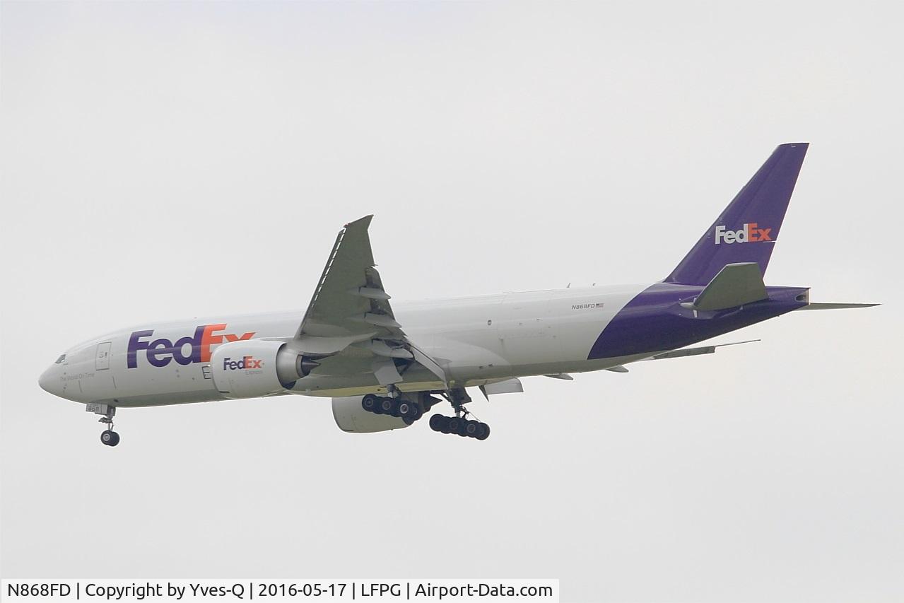 N868FD, 2015 Boeing 777-FS2 C/N 40674, Boeing 777-FS2, On final rwy 27R, Roissy Charles De Gaulle Airport (LFPG-CDG)