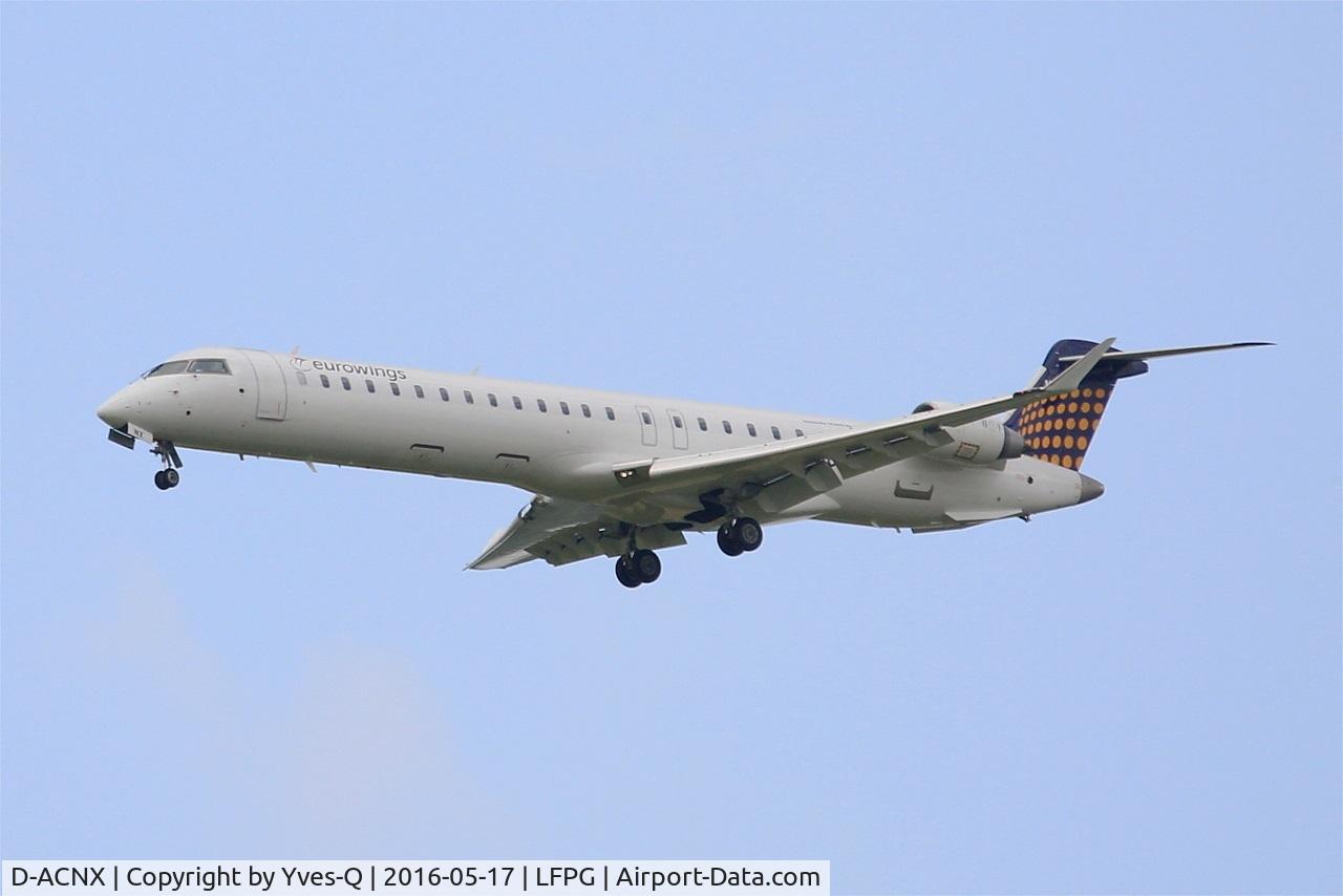D-ACNX, 2011 Bombardier CRJ-900 NG (CL-600-2D24) C/N 15270, Bombardier CRJ-900 NG, Short approach rwy 27R, Roissy Charles De Gaulle Airport (LFPG-CDG)