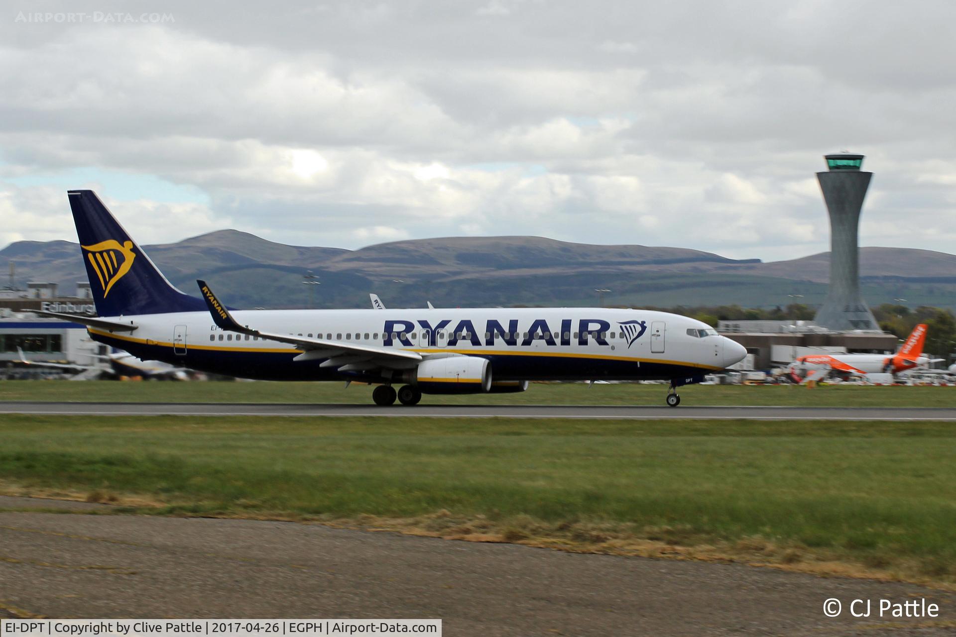 EI-DPT, 2007 Boeing 737-8AS C/N 35550, In action at EDI
