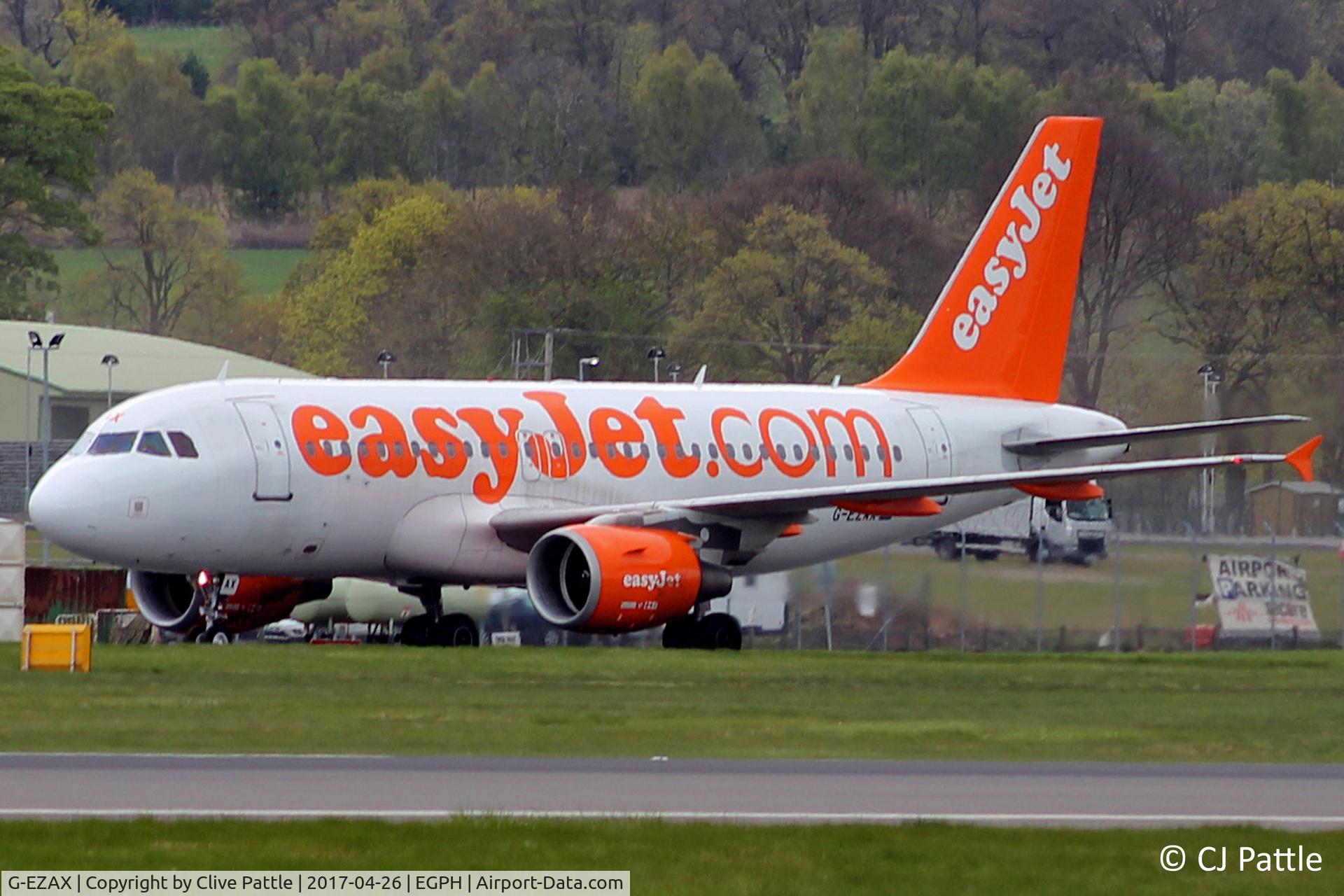 G-EZAX, 2006 Airbus A319-111 C/N 2818, In action at Edinburgh EGPH