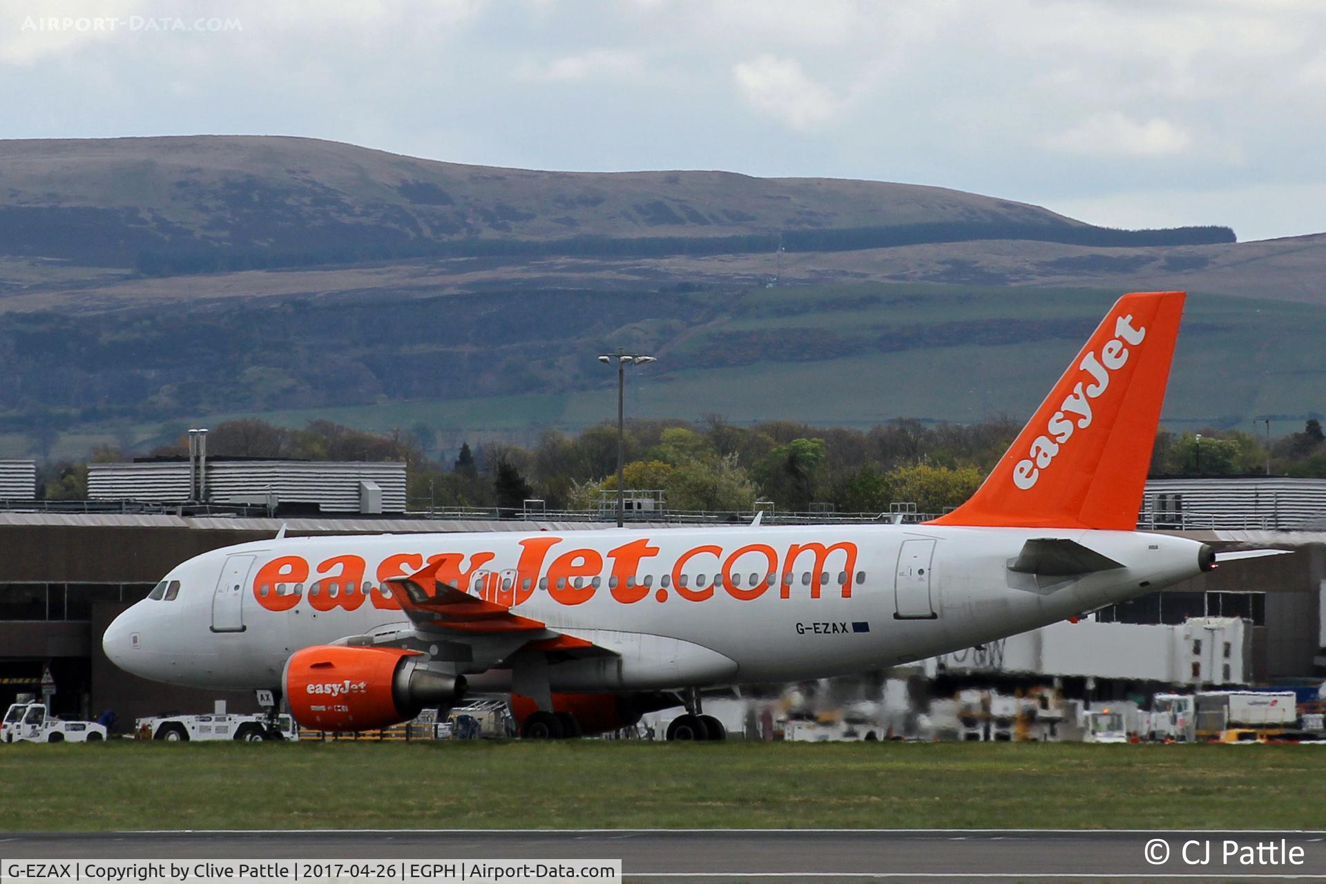G-EZAX, 2006 Airbus A319-111 C/N 2818, In action at Edinburgh EGPH