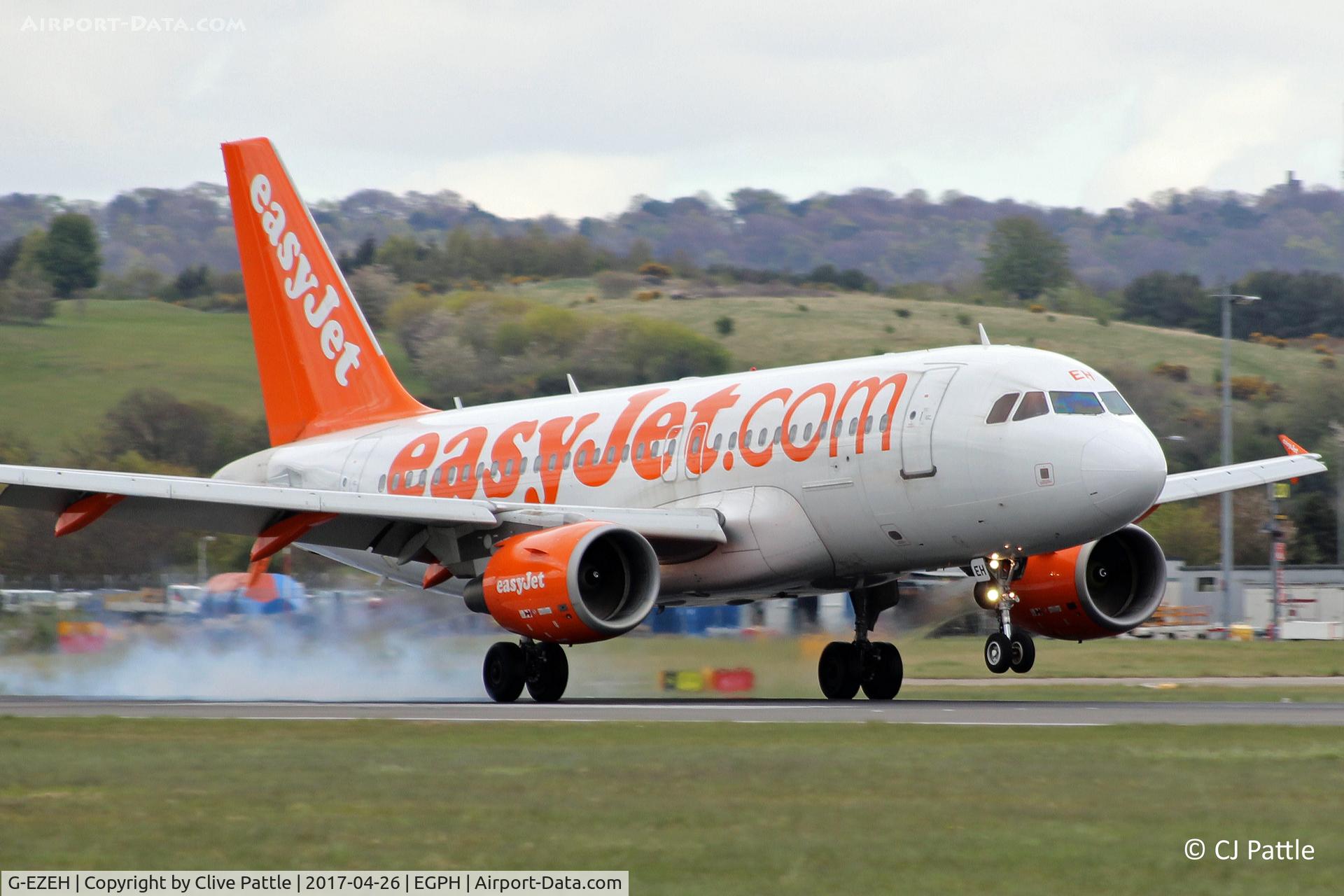 G-EZEH, 2004 Airbus A319-111 C/N 2184, In action at Edinburgh EGPH