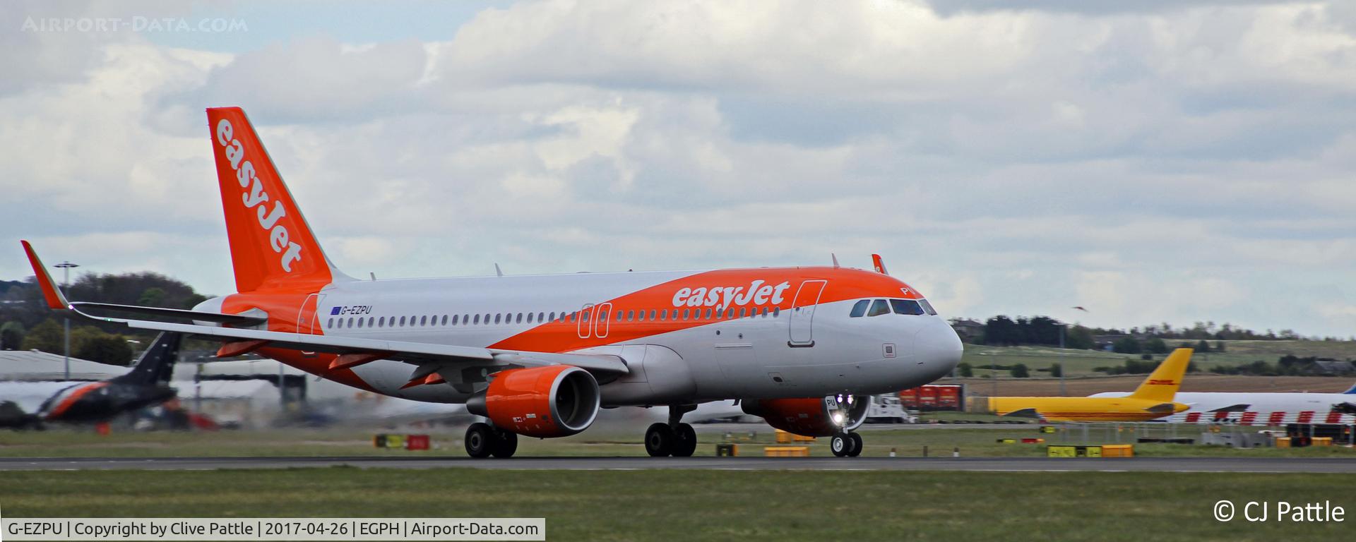 G-EZPU, 2016 Airbus A320-214 C/N 7490, Departure action at Edinburgh EGPH