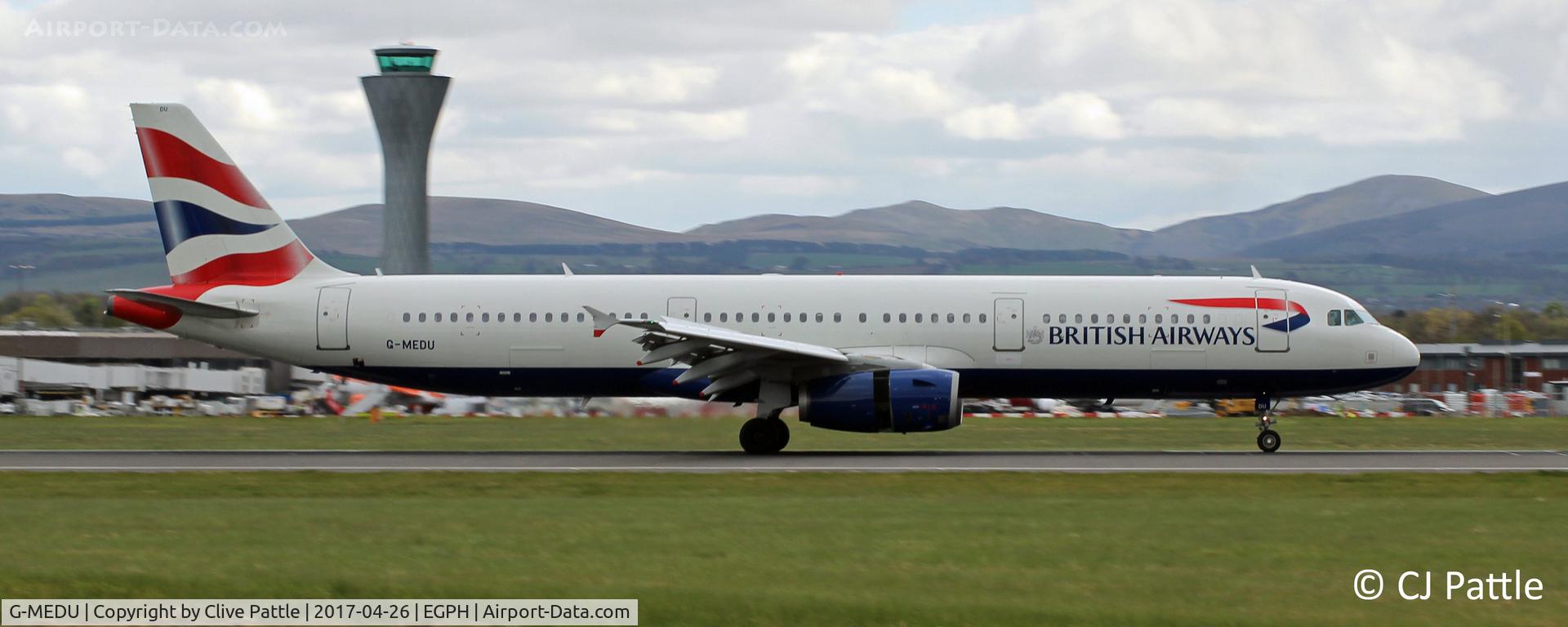 G-MEDU, 2009 Airbus A321-231 C/N 3926, In action at Edinburgh EGPH