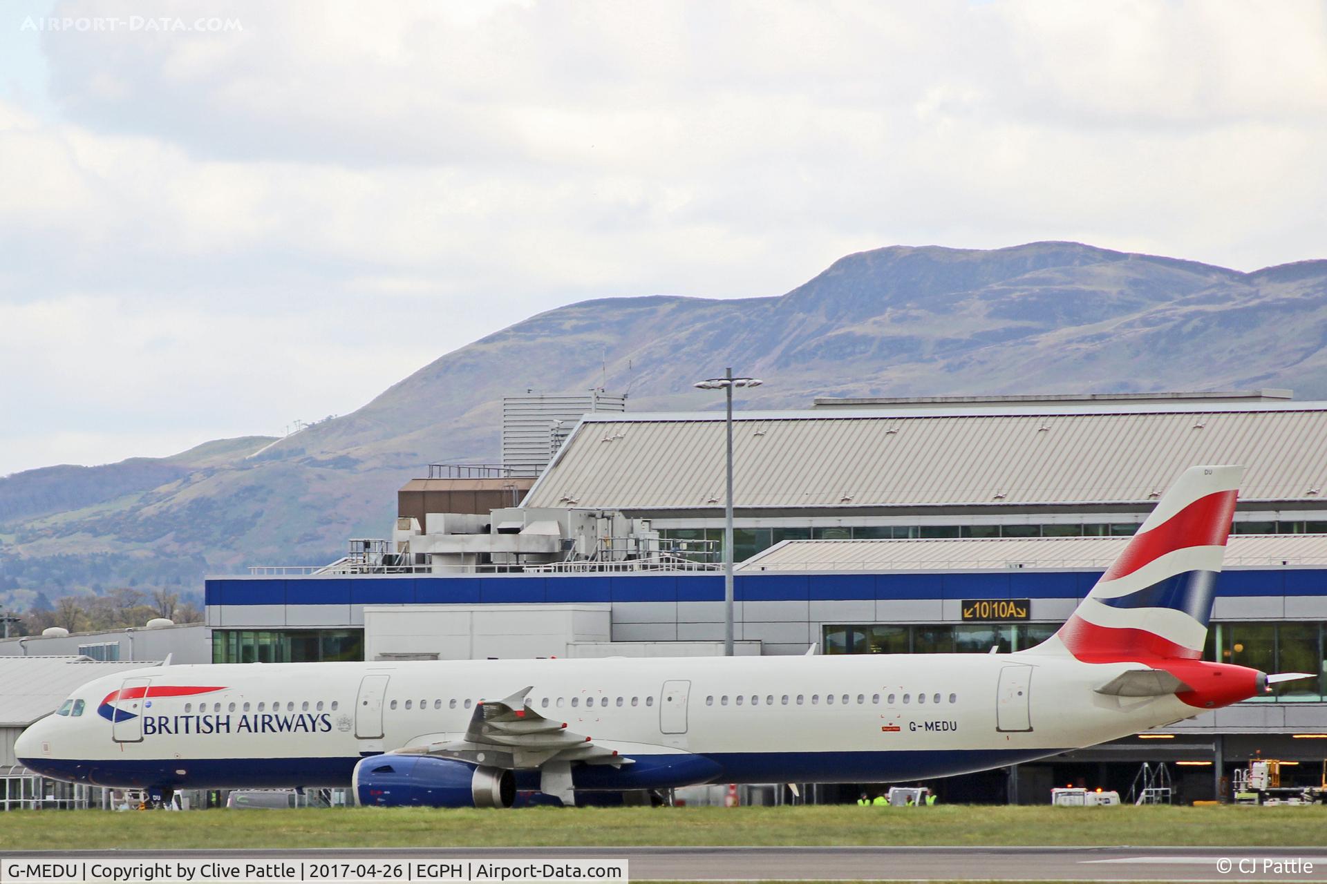 G-MEDU, 2009 Airbus A321-231 C/N 3926, In action at Edinburgh EGPH