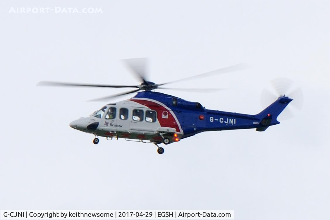 G-CJNI, 2014 AgustaWestland AW-139 C/N 41374, Possible first flight since arriving months ago.