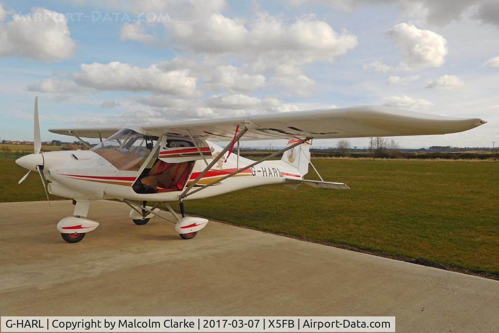 G-HARL, 2015 Comco Ikarus C42 FB100 Bravo C/N 1509-7418, Comco Ikarus C42 FB100 Bravo, Fishburn Airfield. March 7th 2017.