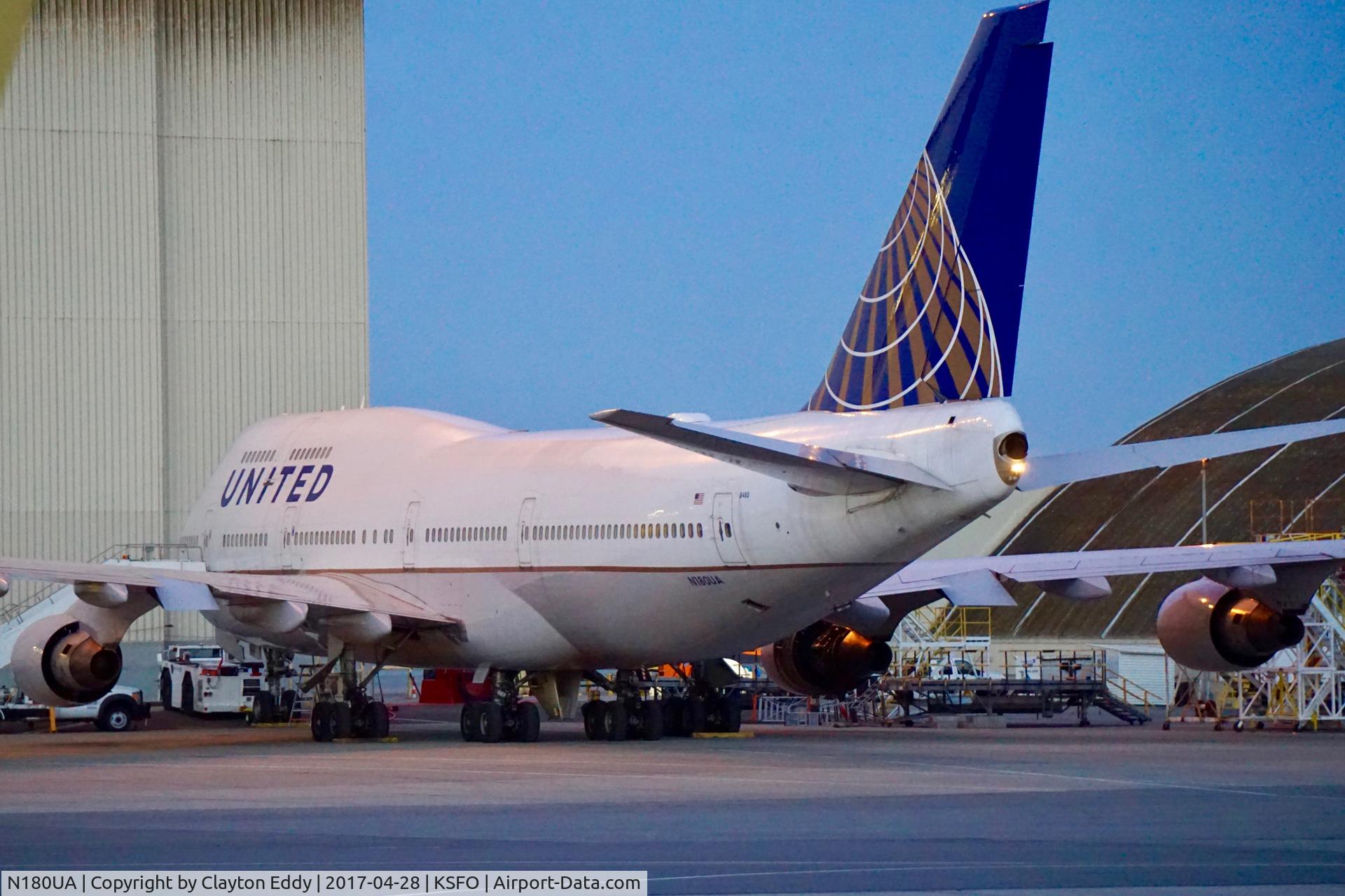N180UA, 1991 Boeing 747-422 C/N 25224, SFO 2017