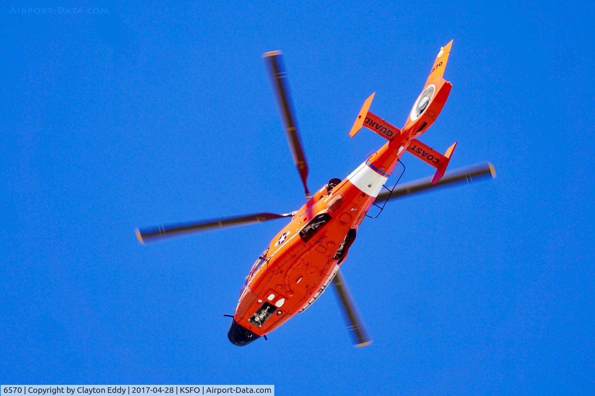 6570, Aerospatiale MH-65C Dolphin C/N 6265, SFO 2017