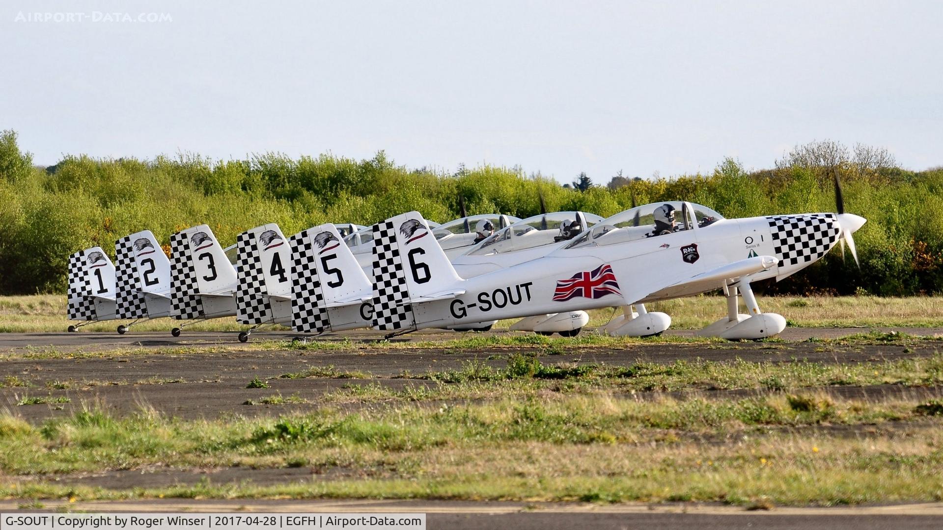 G-SOUT, 2006 Vans RV-8 C/N PFA 303-13295, Raven 6 in Team Raven.