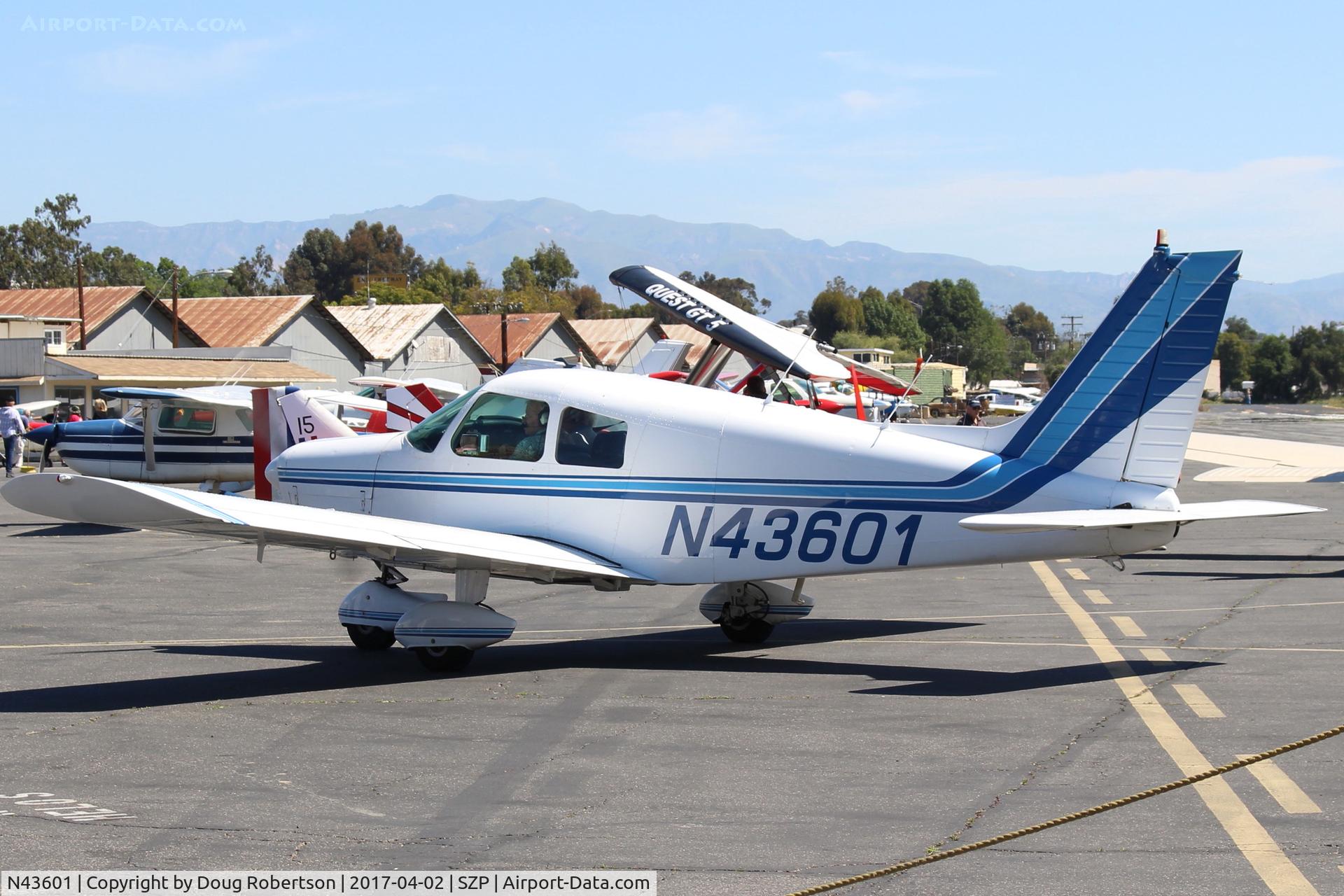 N43601, 1974 Piper PA-28-140 Cruiser C/N 28-7425381, 1974 Piper PA-28-140 CRUISER, Lycoming O&VO-360 180 Hp upgrade, taxi