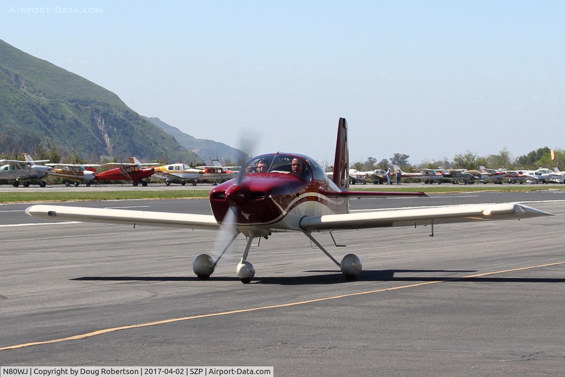 N80WJ, 2014 Vans RV-7A C/N 72575, 2015 RICHMOND VAN's RV-7A, ECI TITAN I0X-360-A41N, 191 Hp, taxi backi