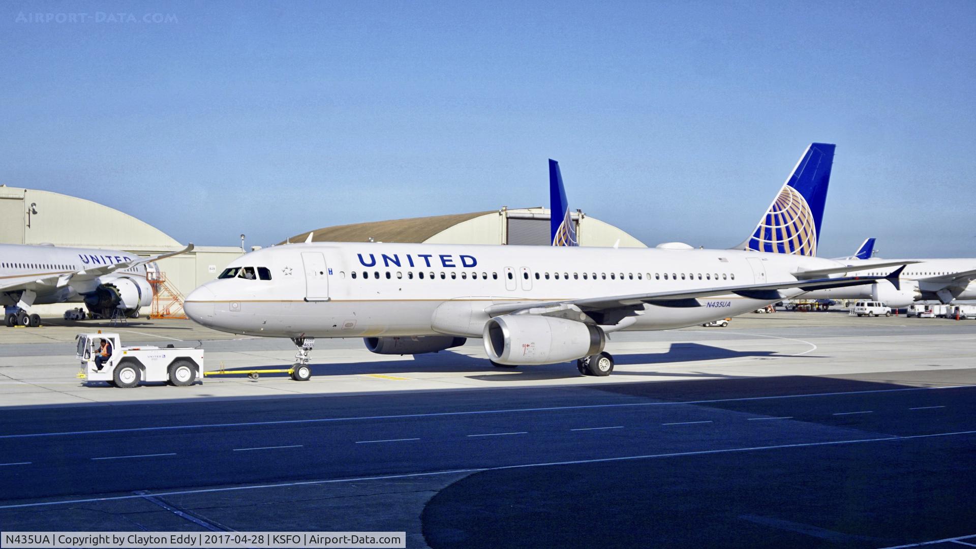 N435UA, 1996 Airbus A320-232 C/N 613, SFO 2017