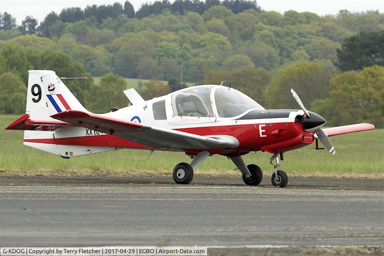 G-KDOG, 1973 Scottish Aviation Bulldog Series 120 Model 121 C/N BH120/289, At 2017 Radial and Trainer Fly-In at Wolverhampton Halfpenny Green Airport