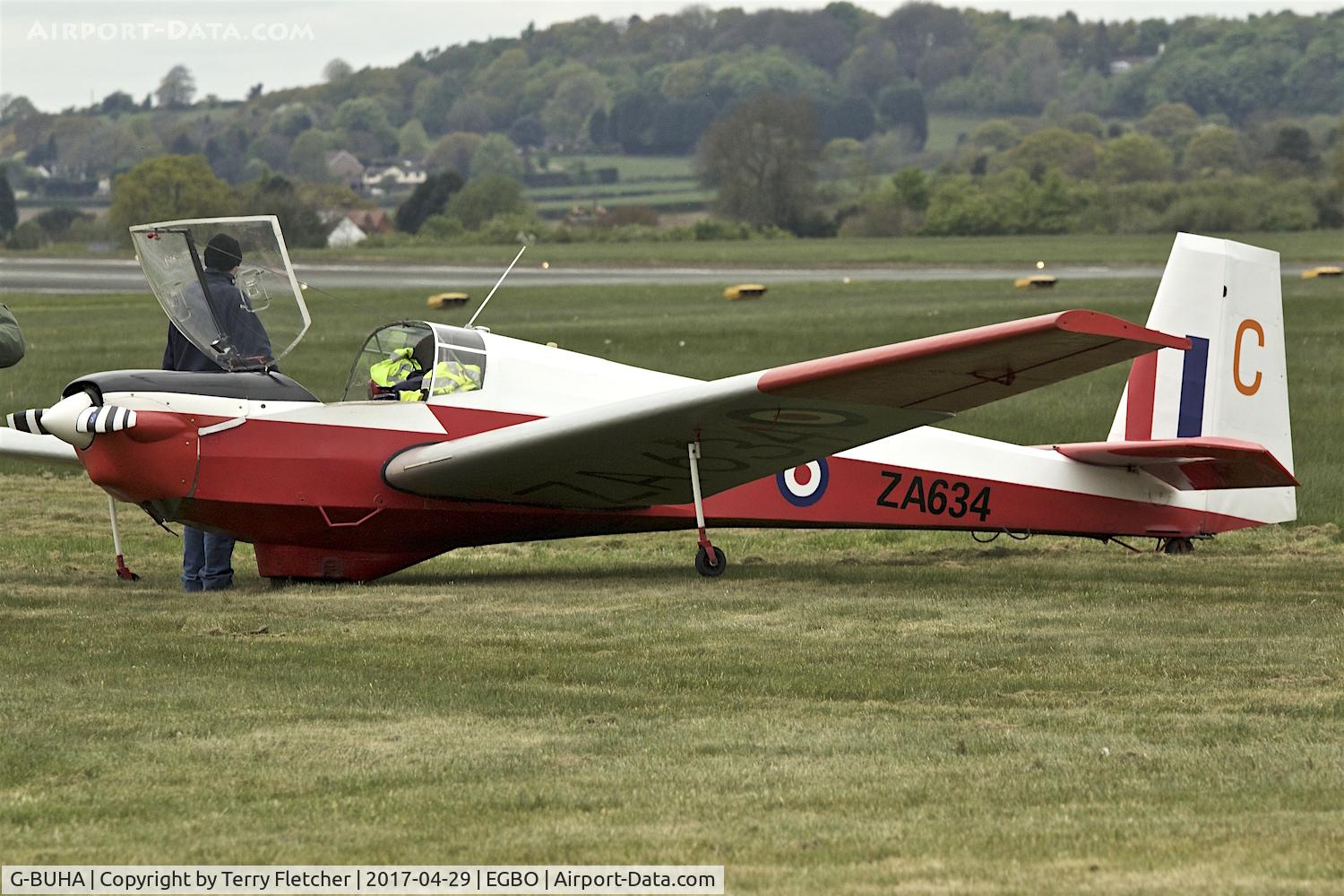 G-BUHA, 1980 Slingsby T-61F Venture T2 C/N 1970, At 2017 Radial and Trainer Fly-In at Wolverhampton Halfpenny Green Airport