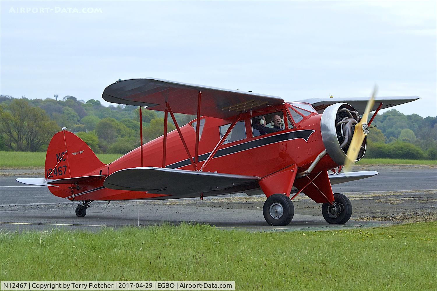 N12467, 1932 Waco UEC C/N 3620, At 2017 Radial and Trainer Fly-In at Wolverhampton Halfpenny Green Airport
