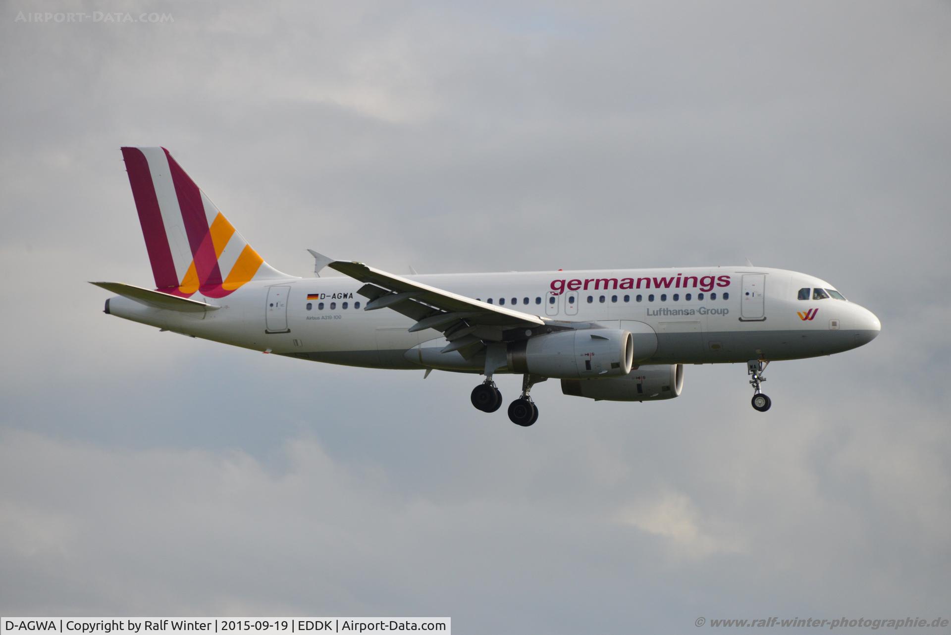 D-AGWA, 2006 Airbus A319-132 C/N 2813, Airbus A319-132 - 4U GWI Germanwings - 2813 - D-AGWA - 19.09.2015 - CGN