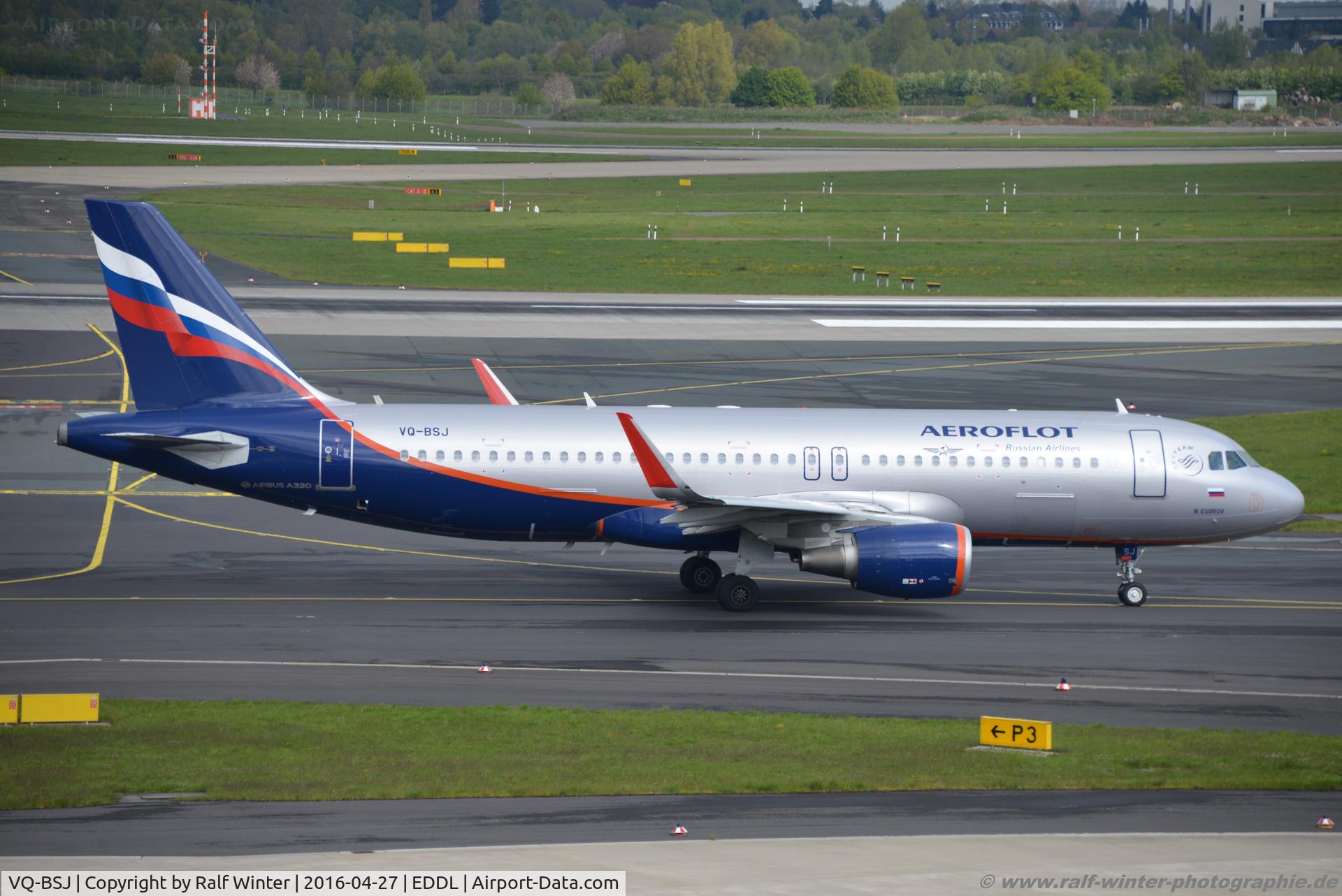 VQ-BSJ, 2014 Airbus A320-214 C/N 6044, Airbus A320-214 - SU AFL Aeroflot 'B. Egorov' - 6044 - VQ-BSJ - 27.04.2016 - DUS