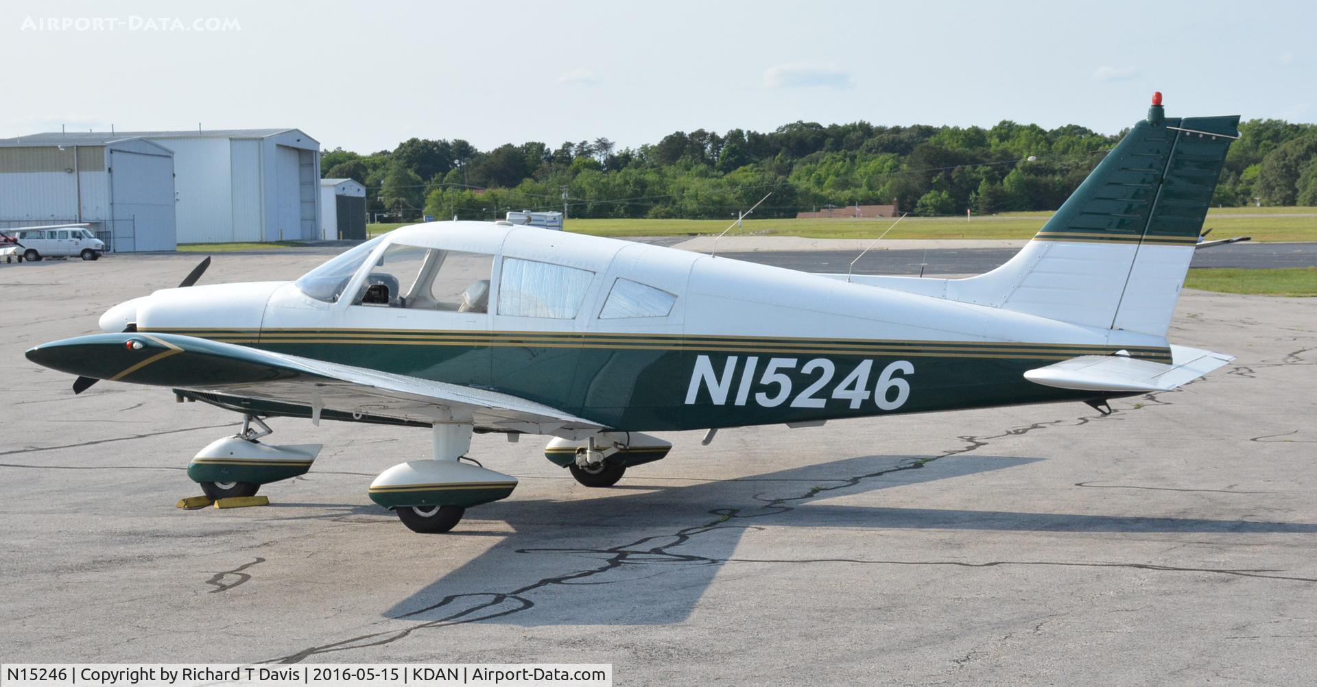 N15246, 1972 Piper PA-28-180 C/N 28-7305041, 1972 Piper PA-28-180 in Danville Va.