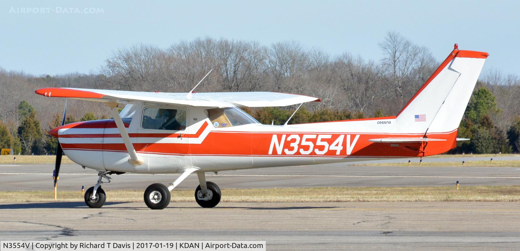 N3554V, 1975 Cessna 150M C/N 15076545, 1975 Cessna 150M in Danville Va.