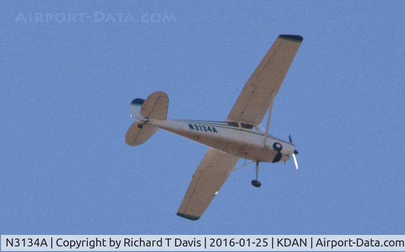 N3134A, 1953 Cessna 170B C/N 25778, 1953 Cessna 170B in Danville Va.