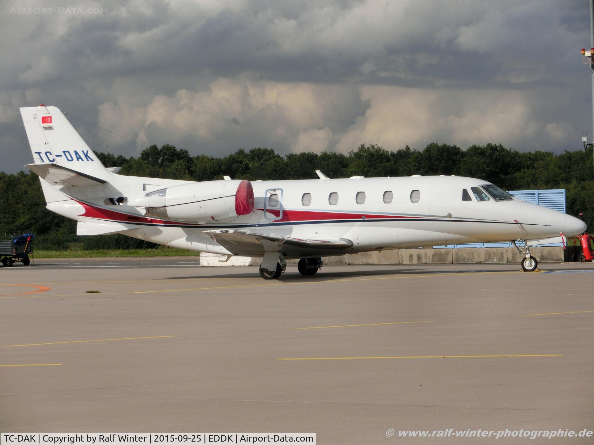 TC-DAK, 2009 Cessna 560XL Citation XLS+ C/N 560-6048, Cessna 560XL Citation XLS+ - TAHE Havacilik - 560-6048 - TC-DAK - 25.09.2015 - CGN