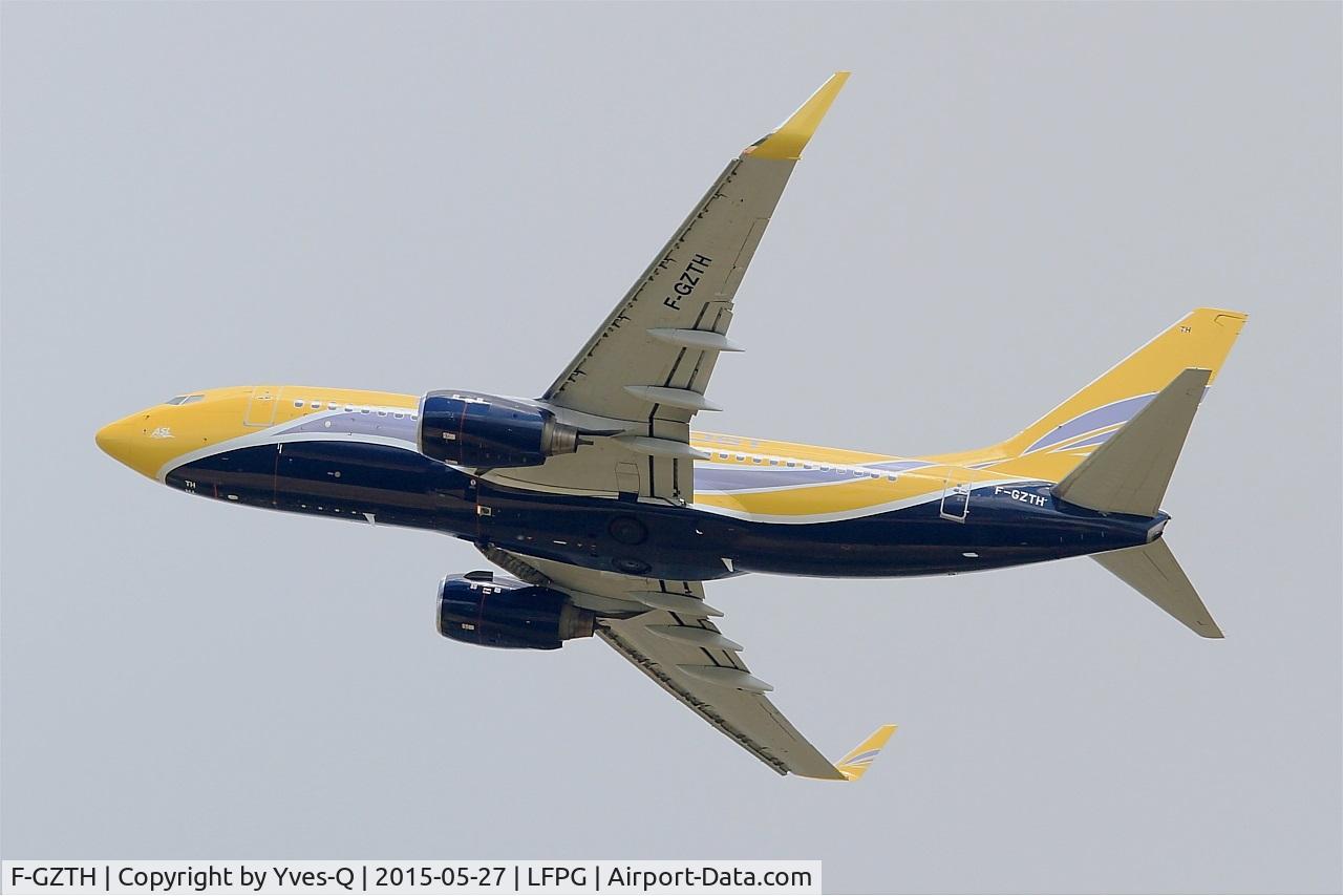 F-GZTH, 1999 Boeing 737-73S C/N 29081, Boeing 737-73S, Take off rwy 27L, Roissy Charles De Gaulle airport (LFPG-CDG)