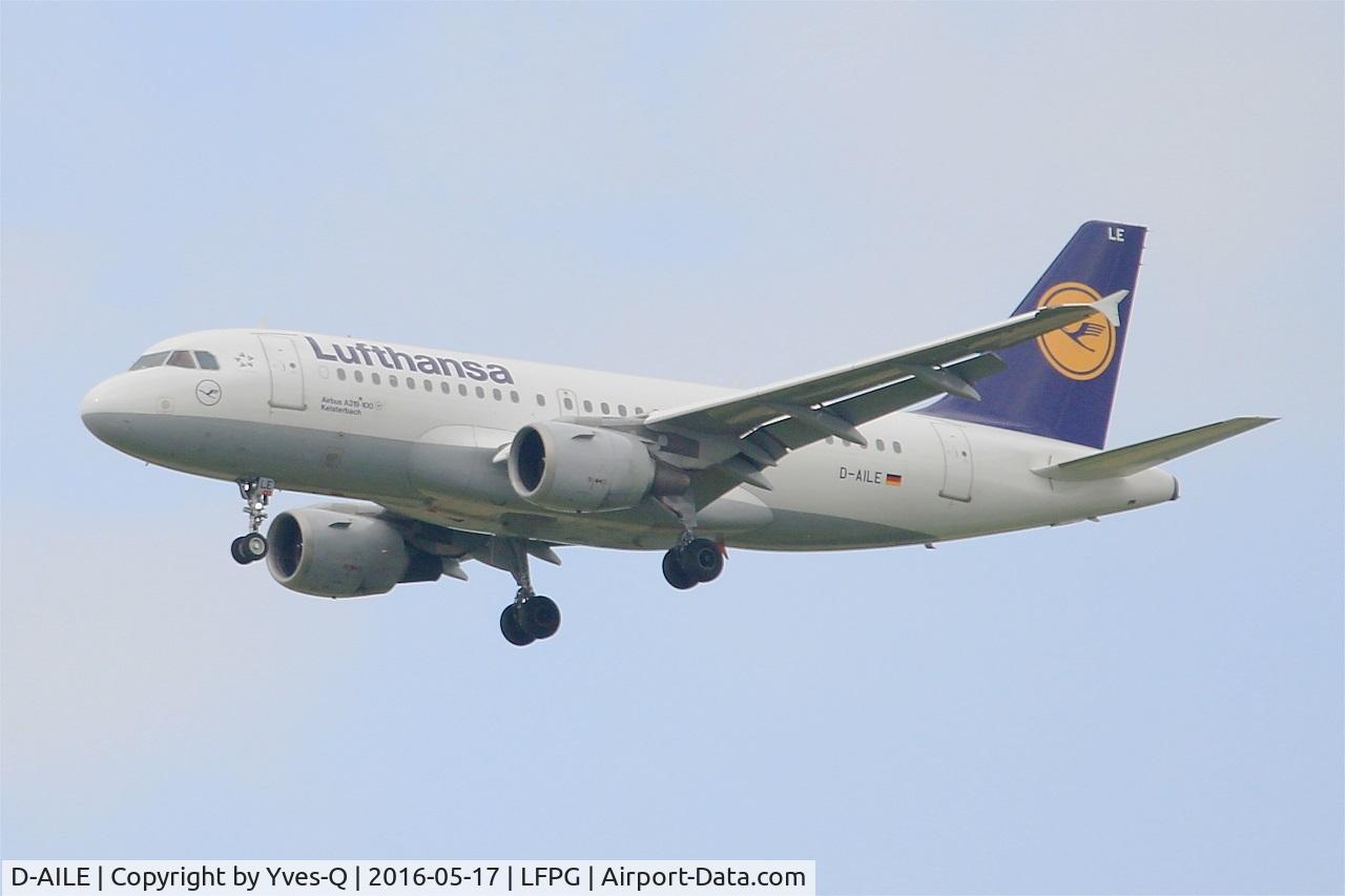 D-AILE, 1996 Airbus A319-114 C/N 627, Airbus A319-114, Short approach rwy 27R, Roissy Charles De Gaulle Airport (LFPG-CDG)