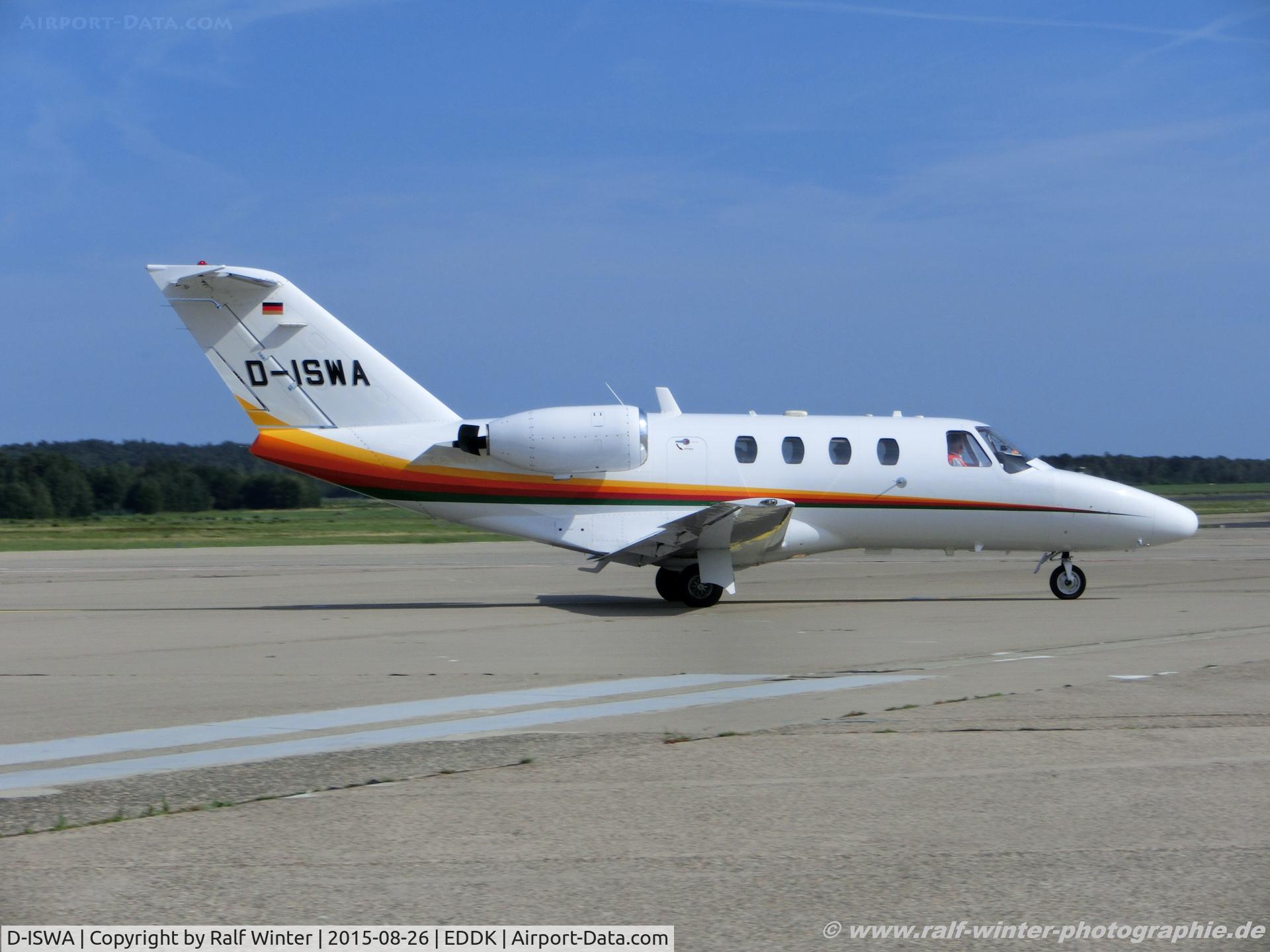 D-ISWA, 1997 Cessna 525 CitationJet C/N 525-0236, Cessna 525 CitationJet - Herbert Waldmann - 525-0236 - D-ISWA - 26.08.2015 - CGN