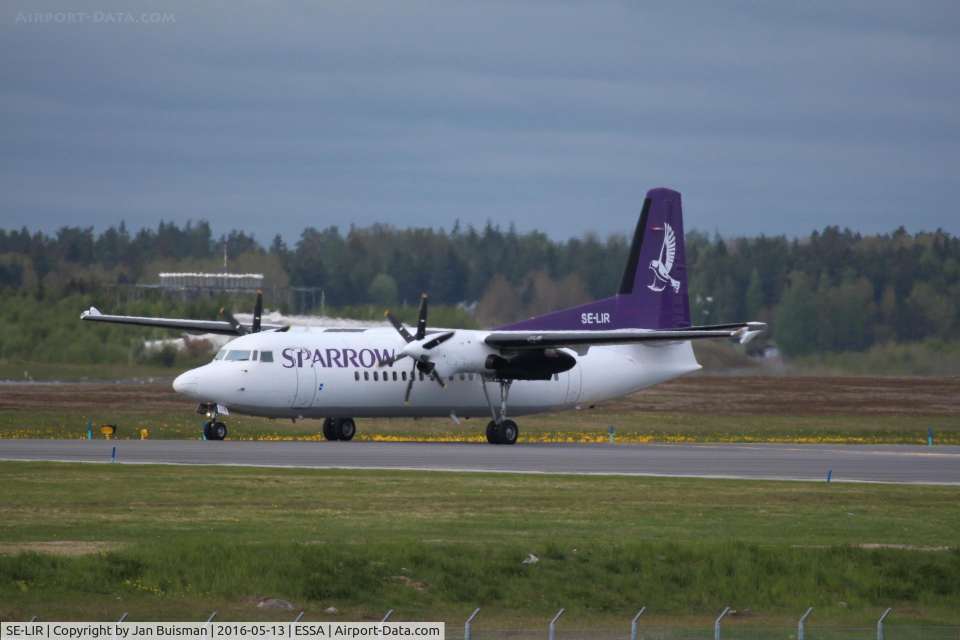 SE-LIR, 1989 Fokker 50 C/N 20151, Sparrow Air, ex Skyways