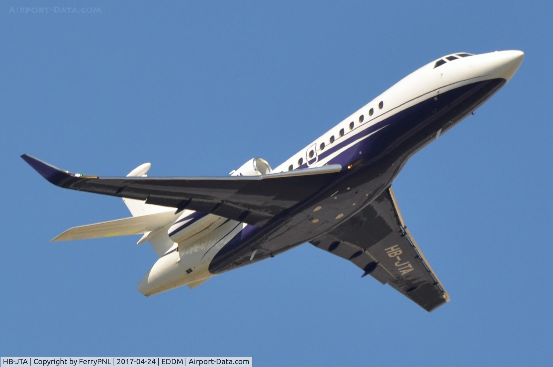 HB-JTA, 2014 Dassault Falcon 900LX C/N 279, Air Sarina DA900LX taking-off from MUC