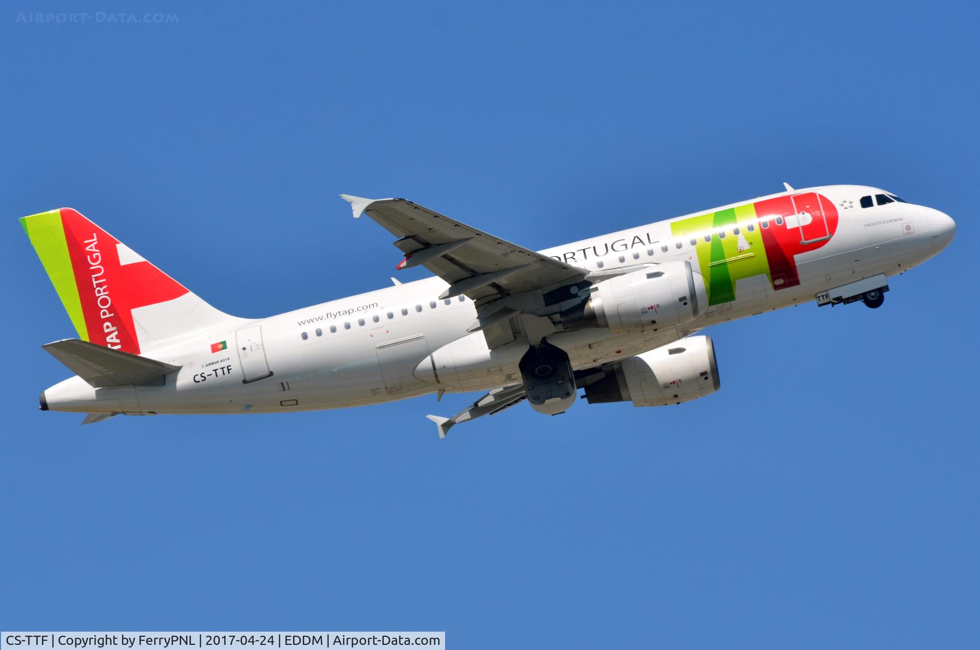 CS-TTF, 1998 Airbus A319-111 C/N 837, TAP A319 climbing-out of MUC