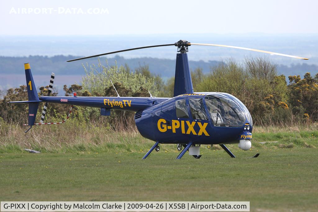 G-PIXX, 2004 Robinson R44 Raven II C/N 10263, Robinson R44 II, Sutton Bank, North Yorkshire. April 26th 2009.