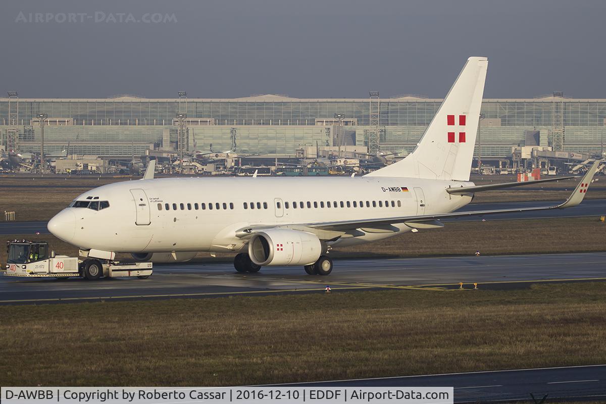 D-AWBB, 1999 Boeing 737-7CN BBJ C/N 30752, Frankfurt 2016