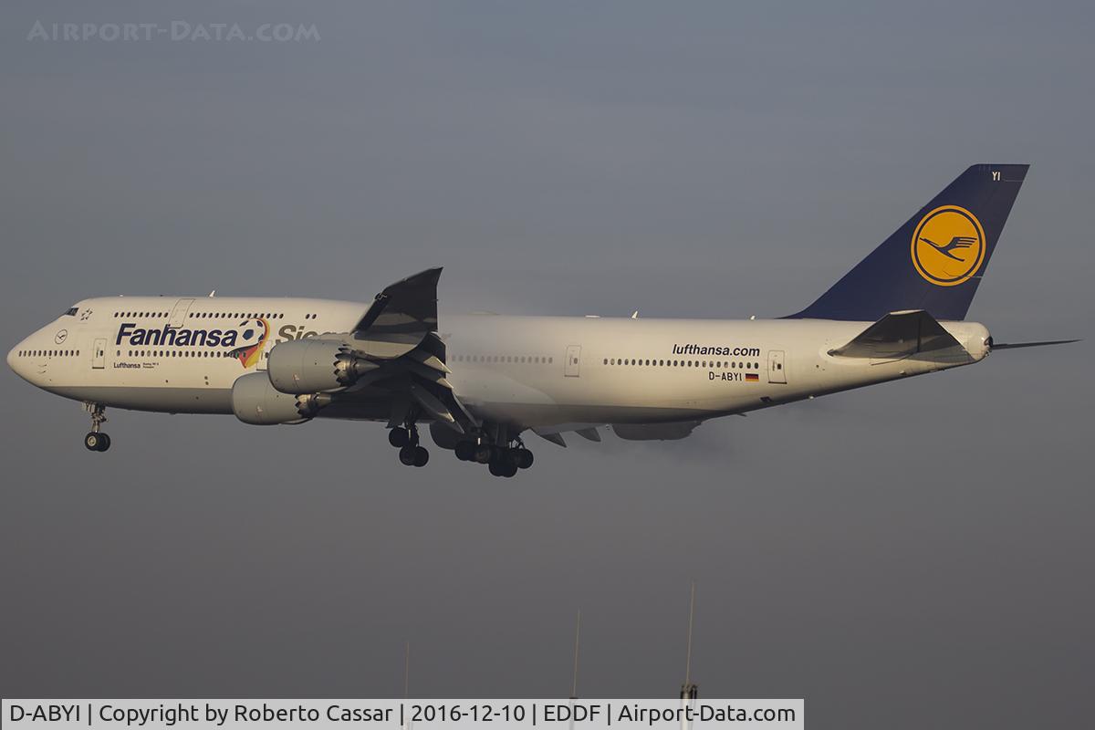 D-ABYI, 2013 Boeing 747-830 C/N 37833, Frankfurt 2016