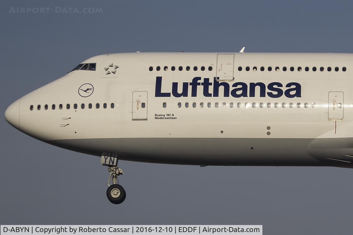 D-ABYN, 2014 Boeing 747-830 C/N 37838, Frankfurt 2016