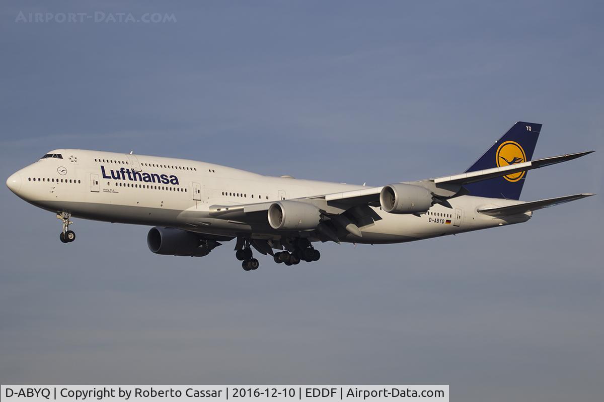D-ABYQ, 2014 Boeing 747-830 C/N 37840, Frankfurt 2016