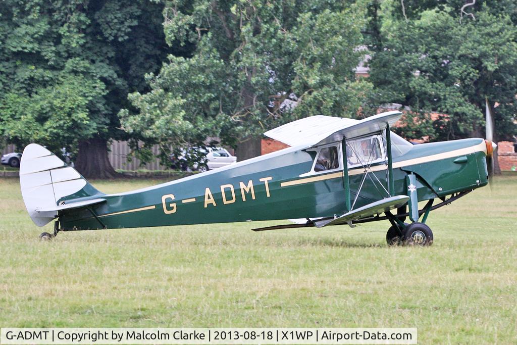 G-ADMT, 1936 De Havilland DH.87B Hornet Moth C/N 8093, De Havilland DH-87B Hornet Moth at The De Havilland Moth Club's 28th International Moth Rally at Woburn Abbey. August 18th 2013.