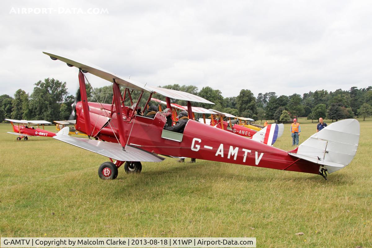 G-AMTV, 1935 De Havilland DH-82A Tiger Moth II C/N 3858, De Havilland DH-82A Tiger Moth II at The De Havilland Moth Club's 28th International Moth Rally at Woburn Abbey. August 18th 2013.