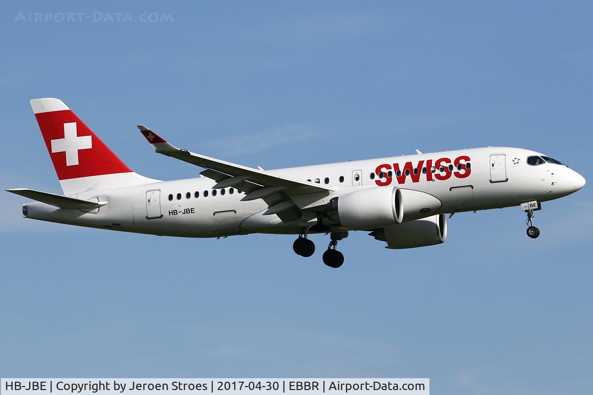HB-JBE, 2016 Bombardier CSeries CS100 (BD-500-1A10) C/N 50014, EBBR